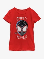 Marvel Spiderman Web Head Youth Girls T-Shirt