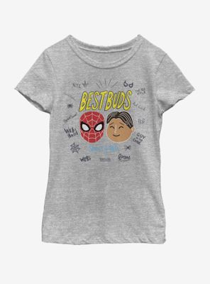 Marvel Spiderman Far From Home Best Buds Youth Girls T-Shirt