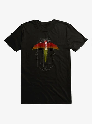 Harry Potter Wand Phoenix Feather Black T-Shirt