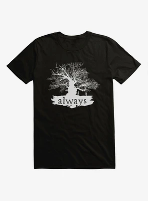 Harry Potter Always Tree Black T-Shirt
