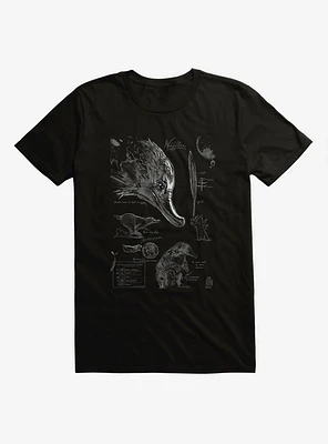 Fantastic Beasts Niffler Sketches T-Shirt