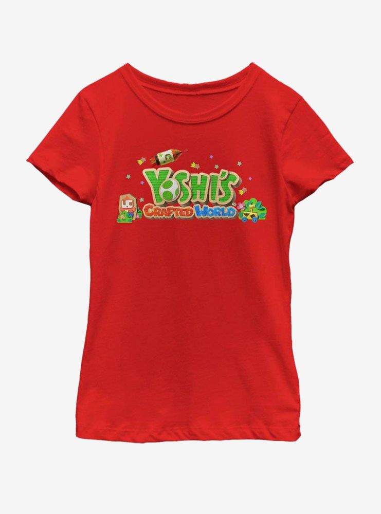 Nintendo Cardboard World Youth Girls T-Shirt