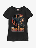 Marvel Guardians of the Galaxy Star-Lord Sil Youth Girls T-Shirt