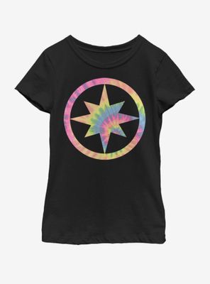 Marvel Captain Tie-Dye Youth Girls T-Shirt
