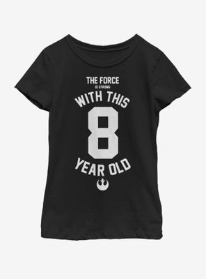Star Wars Force Sensitive Eight Youth Girls T-Shirt