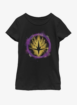 Marvel Avengers: Endgame Guardians Spray Logo Youth Girls T-Shirt