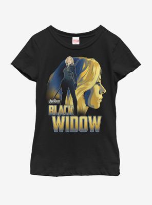 Marvel Avengers Infinity War Black Widow Sil Youth Girls T-Shirt
