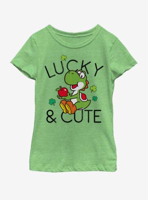 Nintendo Lucky And Cute Yoshi Youth Girls T-Shirt