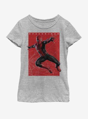 Marvel Spiderman Swings Youth Girls T-Shirt