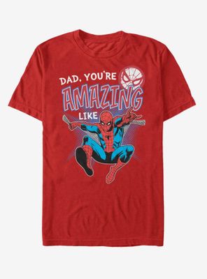 Marvel Spiderman Amazing Like Dad T-Shirt