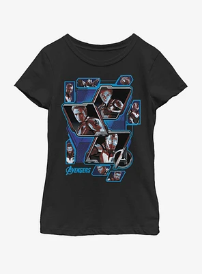 Marvel Avengers: Endgame Avengers Panel Shot Youth Girls T-Shirt