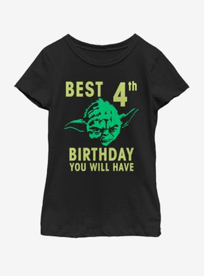 Star Wars Yoda Forth Youth Girls T-Shirt