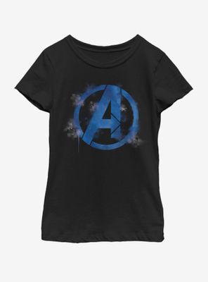 Marvel Avengers: Endgame Avengers Spray Logo Youth Girls T-Shirt