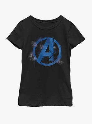 Marvel Avengers: Endgame Avengers Spray Logo Youth Girls T-Shirt