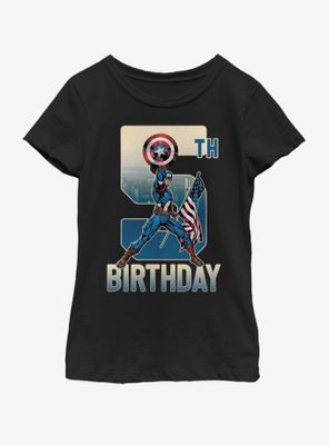 Marvel Captain America 5th Bday Youth Girls T-Shirt