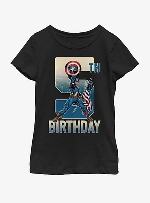 Marvel Captain America 5th Bday Youth Girls T-Shirt