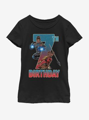 Marvel Black Panther Shuri Okoye 7th Bday Youth Girls T-Shirt