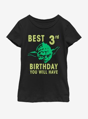 Star Wars Yoda Third Youth Girls T-Shirt