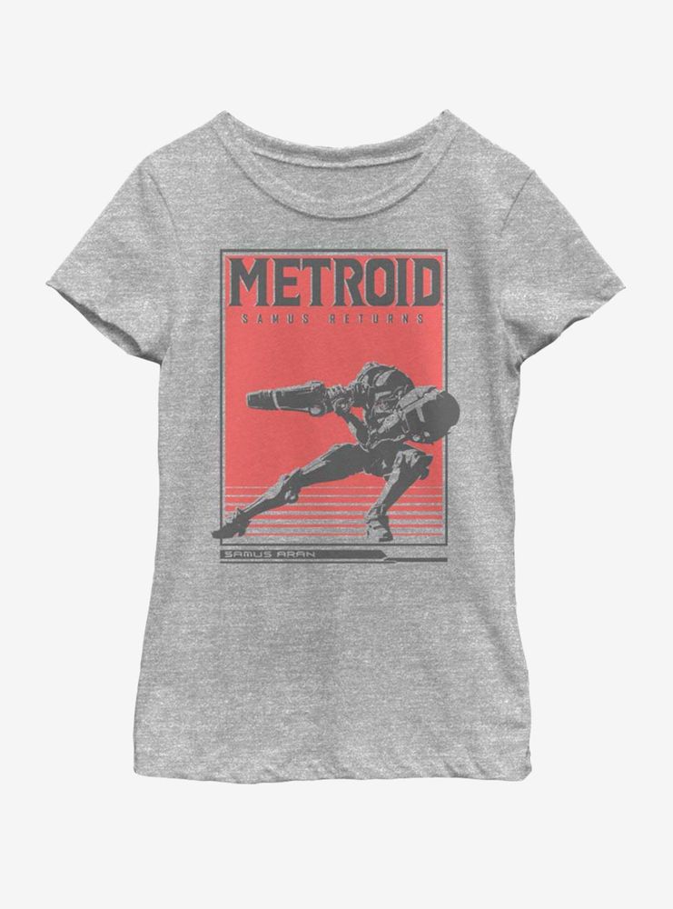 Nintendo Samus Solid Youth Girls T-Shirt