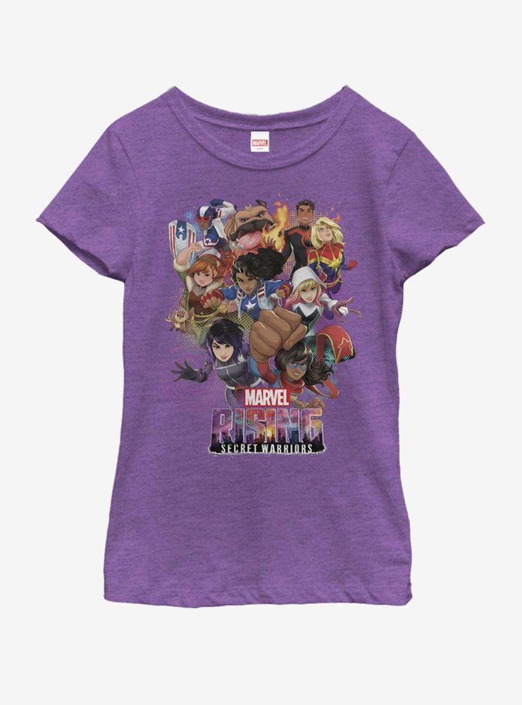 Marvel Secret Warrior Stack Up Youth Girls T-Shirt