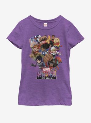 Marvel Secret Warrior Stack Up Youth Girls T-Shirt