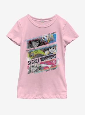 Marvel Three Panel Youth Girls T-Shirt