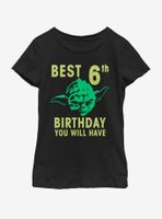 Star Wars Yoda Sixth Youth Girls T-Shirt