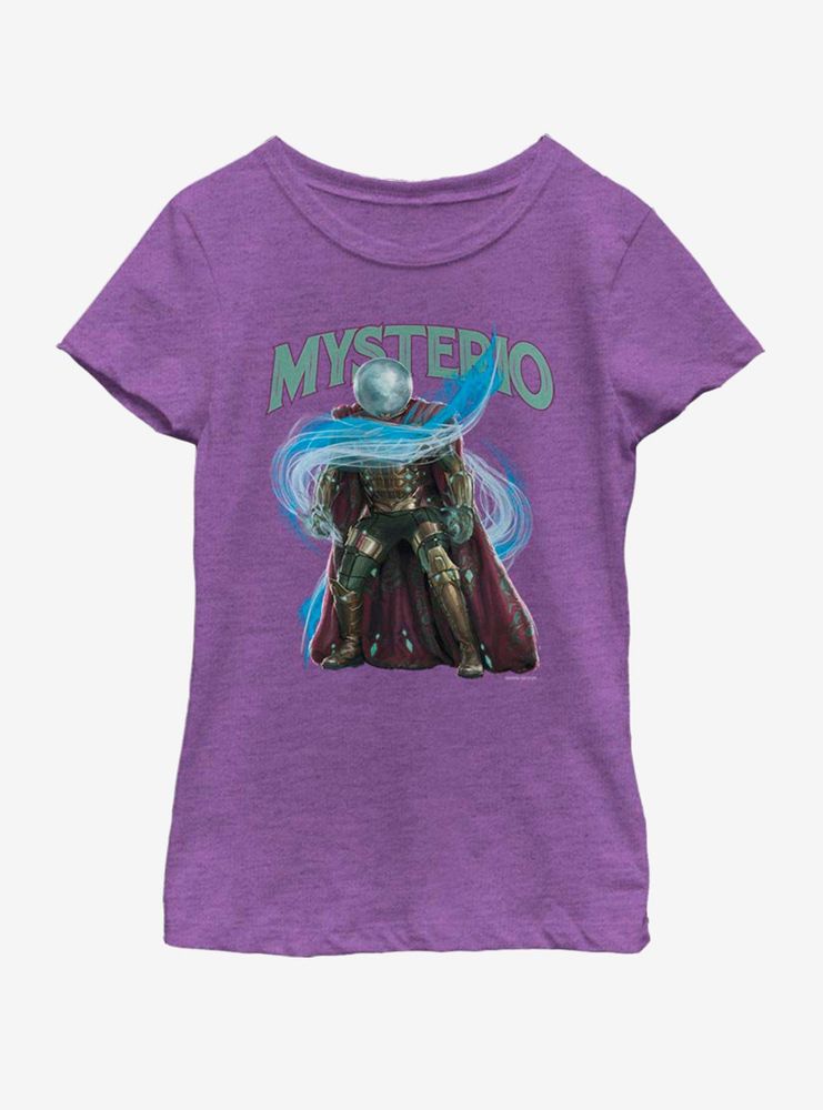 Marvel Spiderman: Far From Home Mysterio Stance Youth Girls T-Shirt