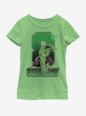 Marvel Hulk 8th Bday Youth Girls T-Shirt