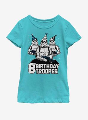 Star Wars Birthday Trooper Eight Youth Girls T-Shirt