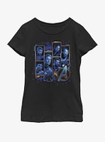 Marvel Avengers: Endgame Blue Box Up Youth Girls T-Shirt