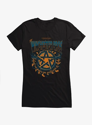 Supernatural Winchester Bros Pentagram Girls T-Shirt
