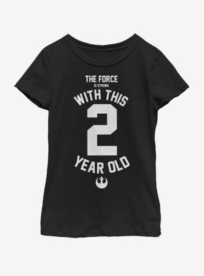 Star Wars Force Sensitive Two Youth Girls T-Shirt