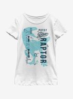 Jurassic Park Blue Aero DNA Youth Girls T-Shirt