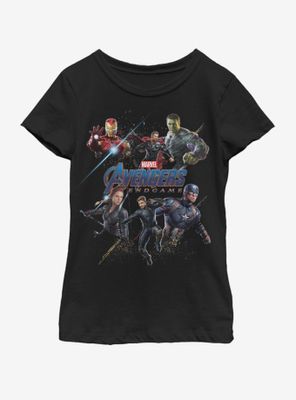 Marvel Avengers: Endgame Heros Logo Youth Girls T-Shirt
