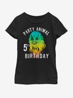 Star Wars Chewie Birthday Five Youth Girls T-Shirt