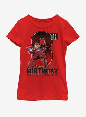 Marvel Ironman 8th Bday Youth Girls T-Shirt