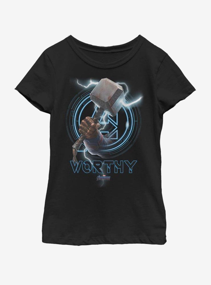 Marvel Avengers: Endgame Cap Worthy Youth Girls T-Shirt