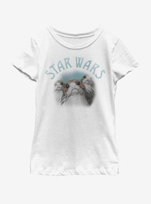 Star Wars Porg Characters Youth Girls T-Shirt
