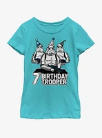 Star Wars Birthday Trooper Seven Youth Girls T-Shirt