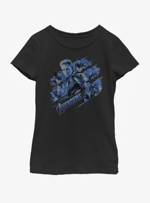 Marvel Avengers: Endgame Cap Blue Shot Youth Girls T-Shirt