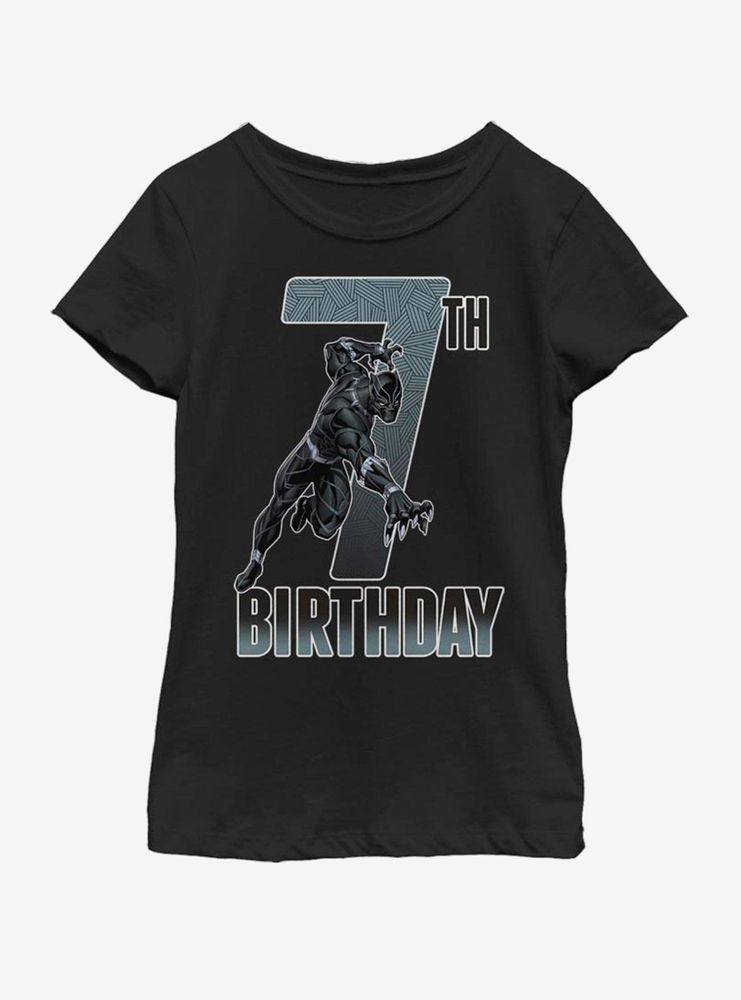 Marvel Black Panther 7th Bday Youth Girls T-Shirt