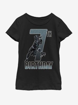 Marvel Black Panther 7th Bday Youth Girls T-Shirt