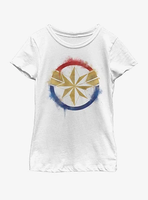 Marvel Avengers: Endgame Captain Spray Logo Youth Girls T-Shirt