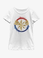 Marvel Avengers: Endgame Captain Spray Logo Youth Girls T-Shirt