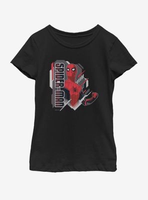 Marvel Spiderman Far From Home Heroic Spider-Man Youth Girls T-Shirt