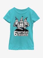 Star Wars Birthday Trooper Six Youth Girls T-Shirt