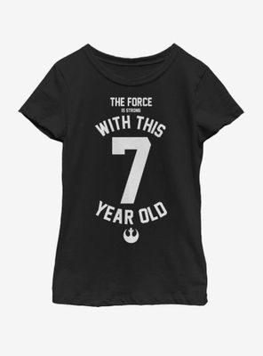 Star Wars Force Sensitive Seven Youth Girls T-Shirt