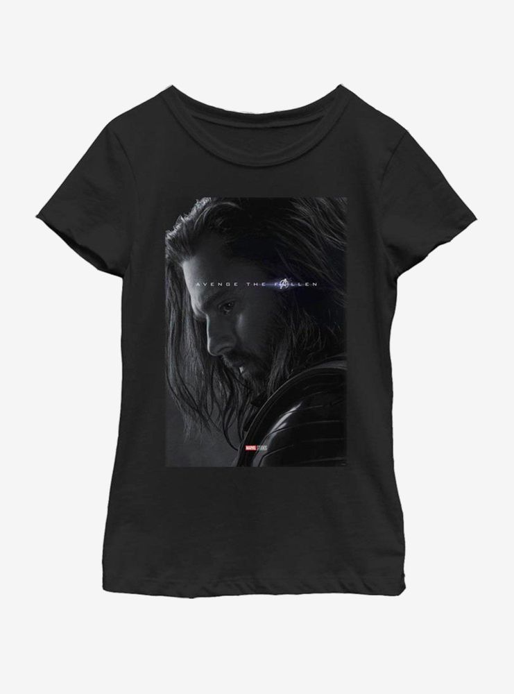 Marvel Avengers: Endgame Avenge Bucky Youth Girls T-Shirt