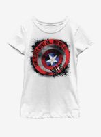 Marvel Avengers: Endgame Cap Shield Youth Girls T-Shirt
